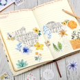 thumbnail image 4 of 360 Pieces Flower Stickers Colorful Assorted Floral Sticker 8 Kinds Plant Floral Decal Stickers Decorative Flower Series Stickers Waterproof Flower Paper Stickers for DIY Art Craft Scrapbooks Journals, 4 of 7