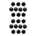 thumbnail image 1 of 20 Piezas M6 Tornillos de Perilla Hembra M6 x 32 mm Hembra Roscada Cabeza de Estrella Perilla de Sujeción Agarre Negro, 1 of 1