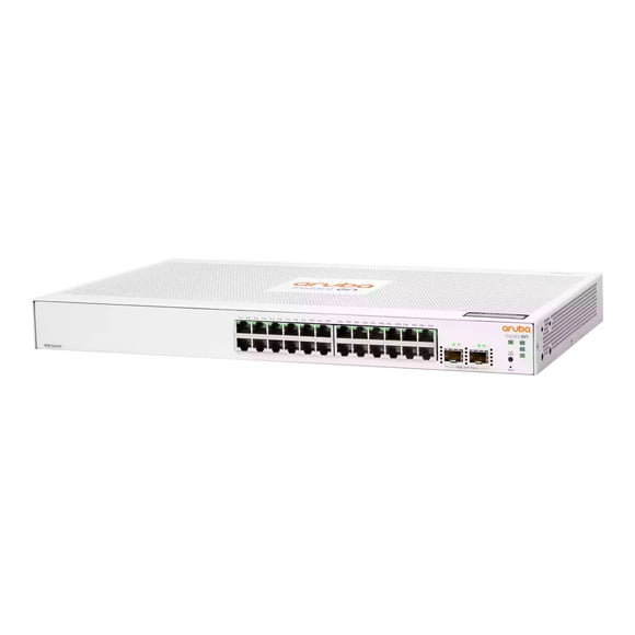 HPE Aruba Instant On 1830 24G 2SFP Switch - Switch - smart - 24 x 10/100/1000 + 2 x Gigabit SFP - desktop, rack-mountable