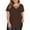 Coffee, variant on ZKCCNUK Women's Tops Tops Short Sleeve Summer T-Shirts Curved Hem Casual Fashion Shirts