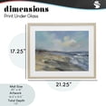 thumbnail image 4 of Stupell Industries Contemporary Serene Morning Beach Waves Birch Framed Print Under Glass, 21 x 17, by Silvia Vassileva, 4 of 8