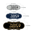 thumbnail image 2 of Designer Please Check In Sign (Black /Gold) - Small, 2 of 4