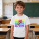 thumbnail image 2 of Camiseta de Manga Corta Linda para Niños Unisex Gráfica Tee de la Escuela de la Temporada, Camisetas de Manga Corta para Niñas, 2 of 9