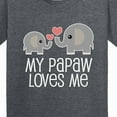 thumbnail image 4 of Inktastic Papaw Grandpa Loves Me Youth T-Shirt, 4 of 5