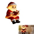 thumbnail image 3 of Injueey Lámpara de resina con forma de libro de Papá Noel, funciona con pilas, decoración festiva, iluminación navideña de interior, Kits de decoración para fiestas 20*13*12 cm, 3 of 6