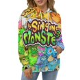 thumbnail image 5 of My Singing Monsters Casual Pullover Hoodie Unisex Hooded Sweatshirt Novelty 3D Graphic Long Sleeve Sweater with Pocket XL, 5 of 8