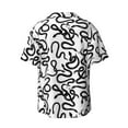 thumbnail image 4 of Goofa Hand Drawn Snake Printed Men's Casual Short-sleeved Shirt,Lightweight Breathable Button-down,Summer Casual men's top,Versatile Fashion shirt-XX-Large, 4 of 7