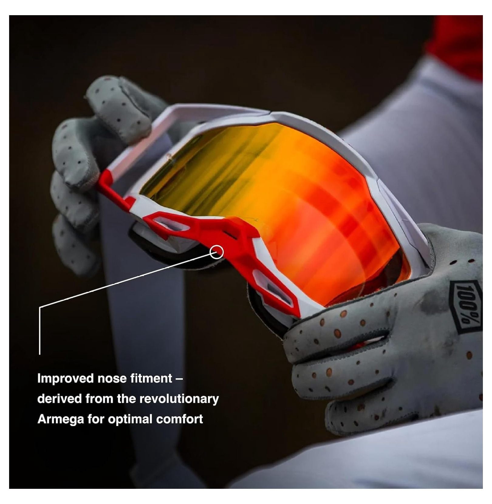 2 Bike & Motocross Goggles - MX and MTB Racing Protective Eyewear (Kalkuta - Clear Lens)