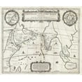 thumbnail image 2 of Jansson, Jan 17x15 White Modern Wood Framed Museum Art Print Titled - Map of Indian Ocean, 1658, 2 of 4