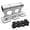 Silver, variant on CEORPER Road Bike Fork Mount with Adapters Car Roof Rack Support Bike Stand Holder