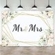 thumbnail image 2 of Fondo de despedida de soltera floral blanco personalizado para Sr. y Sra., fondos de fotos con temática de boda de Sr. y Sra., 7 x 5 pies, fondos de fotografía de compromiso para novias, decoración, 2 of 7