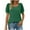 Army Green, variant on Womens Summer Tops Square Neck T Shirts Swiss Dot Puff Sleeve Tops Loose Casual Tunic Tshirts Black XL