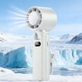thumbnail image 2 of ICQOVD Desk Fan Usb Transparent Mecha Fan Led Light Quiet Desktop Cooling for office, 2 of 9