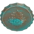 thumbnail image 3 of Ekena Millwork 16 7/8"W x 11 3/4"H x 1 1/2"P Oxford Ceiling Medallion, Hand-Painted Copper Green Patina, 3 of 5