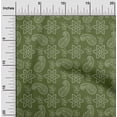 thumbnail image 2 of oneOone Georgette Viscose Dark Green Fabric Floral Craft Projects Decor Fabric Printed By The Yard 42 Inch Wide, 2 of 4