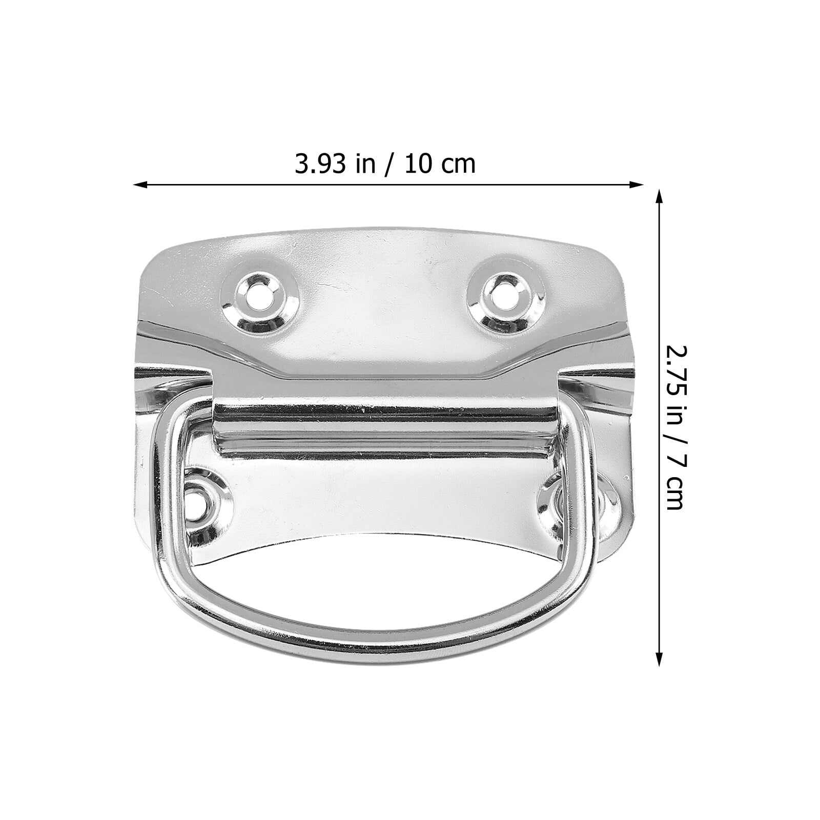 2pcs Toolbox Pull Handle Stainless Steel Folding Pull Handle Toolbox