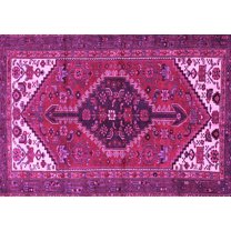 Ahgly Company Indoor Rectangle Persian Pink Traditional Area Rugs, 5' x 7'