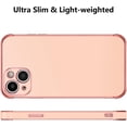 thumbnail image 5 of Case for iPhone 13 6.1" Luxury Plating Edge Case Cover Slim Lightweight Glossy Bling Phone Case Soft TPU Shockproof Bumper Case Electroplated Case,Pink, 5 of 11