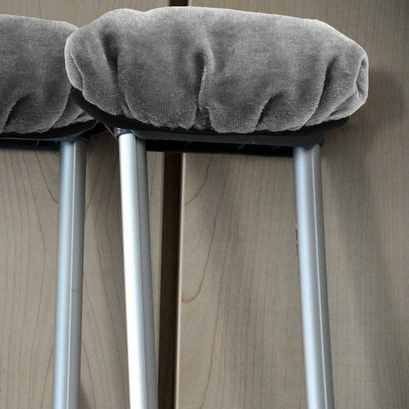 CTIRCHIU Pressure Reduction Crutches Armpit Pads Underarm Cushion Grey, 1 Set for Mobility Assistance Users