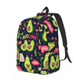 thumbnail image 2 of Daiia Avocado Love Vintage Canvas Backpack for Men and Women ,Hiking Backpack,Travel Laptop Bag for School,Large Capacity Backpack, 2 of 8