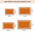 thumbnail image 5 of Burnt Orange Geometric Door Mat Indoor Outdoor, Country Greece Key Art Non Slip Welcome Mat with Rubber Backing, Absorbent Fabric Front Door Mats Entryway Rug for Home Patio Entrance 24"x36", 5 of 9