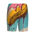 thumbnail image 2 of Lsque Melting Banana Fantasy Mens Sleep Pajama Shorts,Short Pajama Pants, Cotton Ultra-Soft Knit-4X-Large, 2 of 9