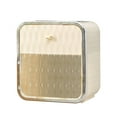 thumbnail image 2 of Fiudx Caja de Papel Higiénico, Soporte de Pared para Rollos, Dispensador Transparente Sin Perforaciones, Organizador de Plástico Beige, Ideal para El Baño En Casa o La Oficina, Fácil Instalación, Mat, 2 of 6