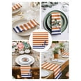 thumbnail image 3 of Anchor Orange Cloth Napkins Set of 4 Reusable Dinner Napkins, Modern Navy Blue White Striped Nautical Cocktail Napkin Washable Table Napkins for Wedding/Holiday Party/Baby Shower 20"x20", 3 of 7