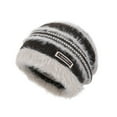 thumbnail image 2 of PureCasa Winter Faux Fur Slouchy Beanie Hat for Women Warm Knit Stretch Cuffed Skull Cap Knitted Woolen Hat for Women, 2 of 2