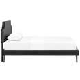 thumbnail image 5 of Modway Laura Twin Leatherette Platform Bed with Round Splayed Legs, Multiple Colors, 5 of 8