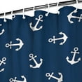 thumbnail image 4 of Marine Anchor and Sailboat Shower Curtain 72x72 Inch Waterproof Polyester Fabric with Hooks, Nautical Design for Bathroom and Beach Houses, 4 of 5