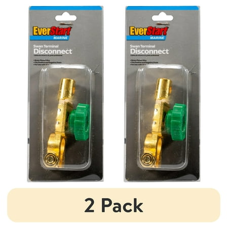 (2 pack) EverStart 936W Positive and Negative Terminal Disconnect for 12/24 Vehicle Dynamic Control Systems