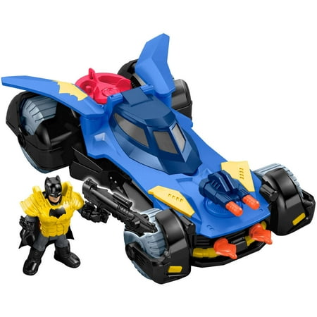 Imaginext DC Super Friends Deluxe Batmobile Vehicle with Batman