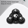 thumbnail image 3 of Set of 4 Stick On Furniture Movers with Steel Bearing Casters easy installs Stickable Rollers set No Damage to Furniture, 3 of 9