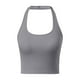 thumbnail image 1 of Camisetas sin mangas para mujer con sujetador incorporado, diseño con tirantes en el cuello, tejido transpirable, camisola informal de verano para interior y exterior., 1 of 6