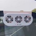 thumbnail image 4 of Car Window Exhaust Fan Air Circulation Cooler Radiator Fan Solar Powered Car Fan  Saving White, 4 of 6