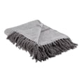 thumbnail image 1 of Design Imports CAMZ11475 Grey Stripe Homespun Blanket Throw, 1 of 2