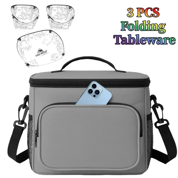 TRANSLINK Lunch Box for Women Men Insulated Lunch Box Reusable Leakproof Cooler Tote Bag for Work Picnic Travel