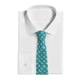thumbnail image 2 of Men'S Tie 4.7×3.1in Is Not Easy To Deform And Fade Anti-Drift Button Design Is Easy To Take Care Of For Work Travel Daily Business Turquoise Moroccan Trellis Hand-Drawn Sketch_62922_2, 2 of 8