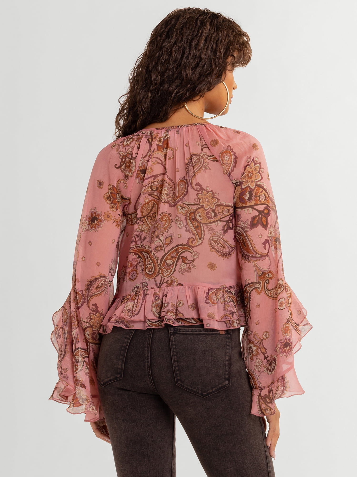 Jessica Simpson Women's Ella Ruffle Top, Sizes XS-XL