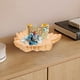 thumbnail image 5 of Bandeja decorativa, bandeja de baño, bandeja de tocador, bandeja dorada, bandeja de espejo para mesa de postre, mesa de centro, tocador, decoración del hogar, bandeja para servir con asa, 5 of 5