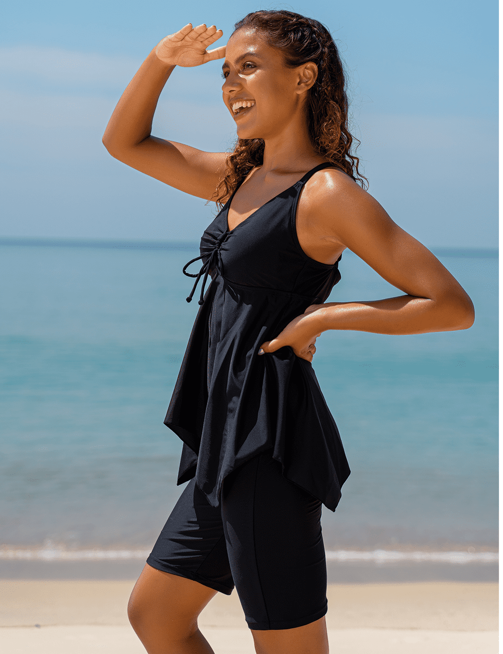 flowy swim top