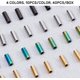 thumbnail image 4 of 40 cuentas tubulares rectas de acero inoxidable 304 de colores surtidos para la creación de pulseras, collares y bisutería., 4 of 7