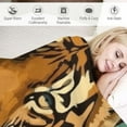 thumbnail image 3 of BCIIG Jungle Tiger Blanket for Adults Kids Men Boys - Soft, Cozy, Lightweight, Fuzzy, Warm, Flannel Throw Blankets, Perfect for Couch, Bed, Travel, Outdoor, Home Decor, All Season  40x50in, 3 of 6