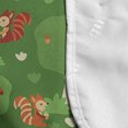 thumbnail image 4 of Woodland Microwave Oven Cover, Funny Squirrels Eating Nuts in the Forest Birds on Branches Acorn, Water Resistant Organizer with Pockets Kitchen, 36" x 12", Fern Green and Dark Salmon, by Ambesonne, 4 of 4