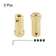 thumbnail image 3 of Hex Coupler 5mm Bore Motor Hex Brass Shaft Coupling Connector for Car Wheels Tire Shaft Motor 2pcs, 3 of 3