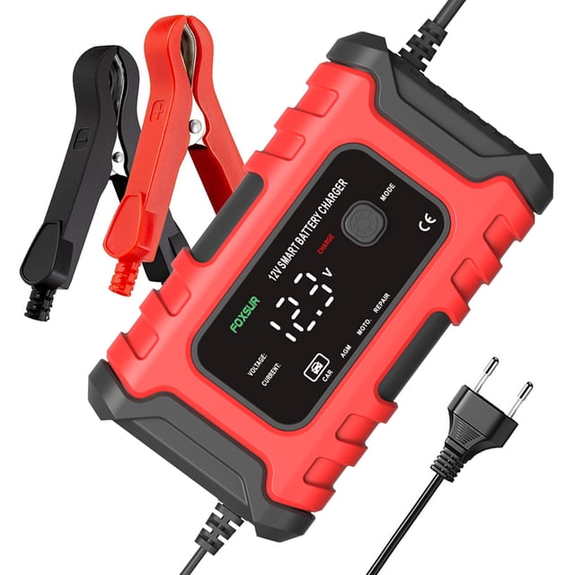 Cargador Batería para Coche UE/EE. UU./Reino Unido Automático Automóvil Motocicleta