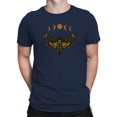 thumbnail image 2 of Celestial Moth with Moon Phases Men's T-shirt, 2 of 3