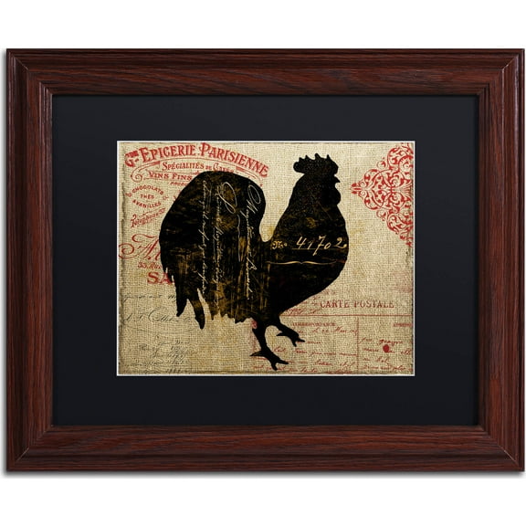 Trademark Fine Art "Paris Farms IV" Canvas Art by Color Bakery, Black Matte, Wood Frame