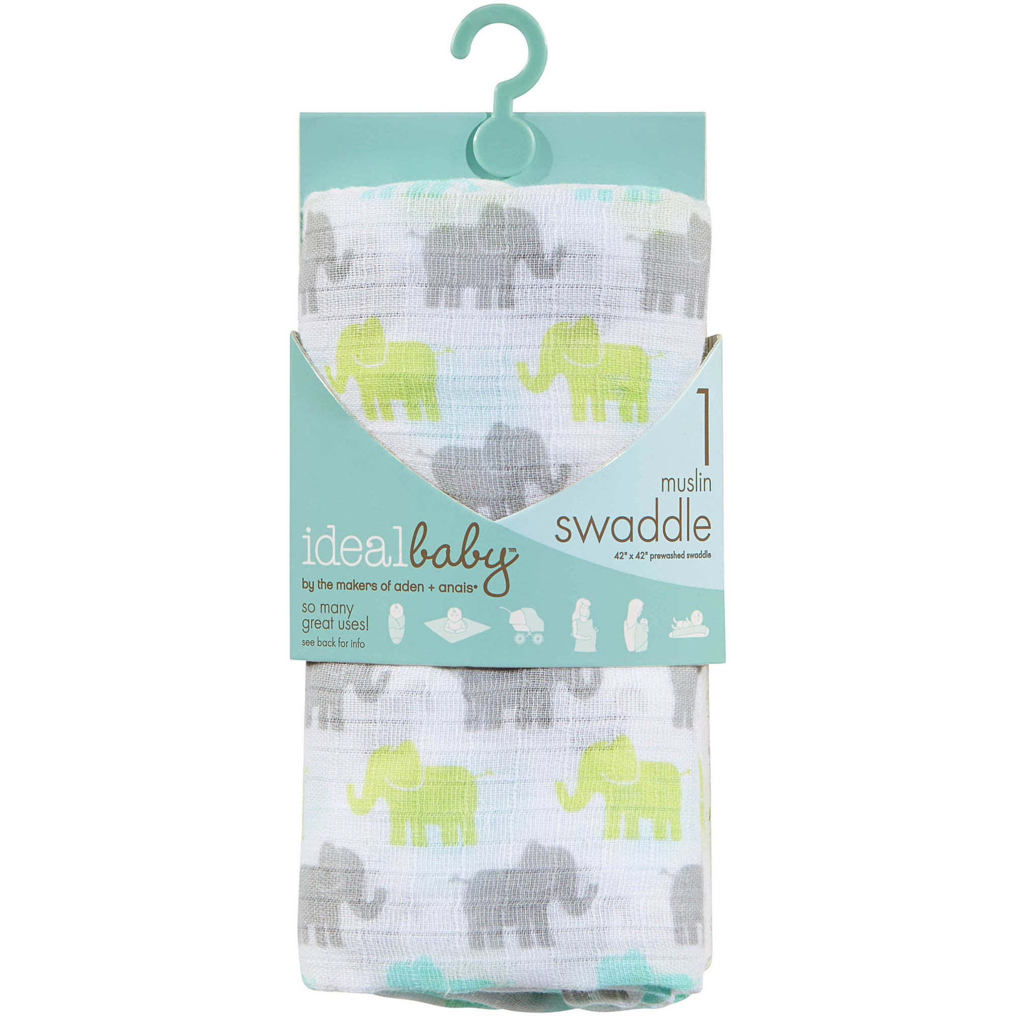 elephant muslin blanket